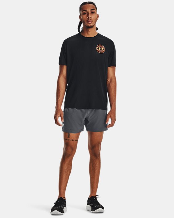 Men's UA Speedpocket 5'' Shorts, Gray, pdpMainDesktop image number 2